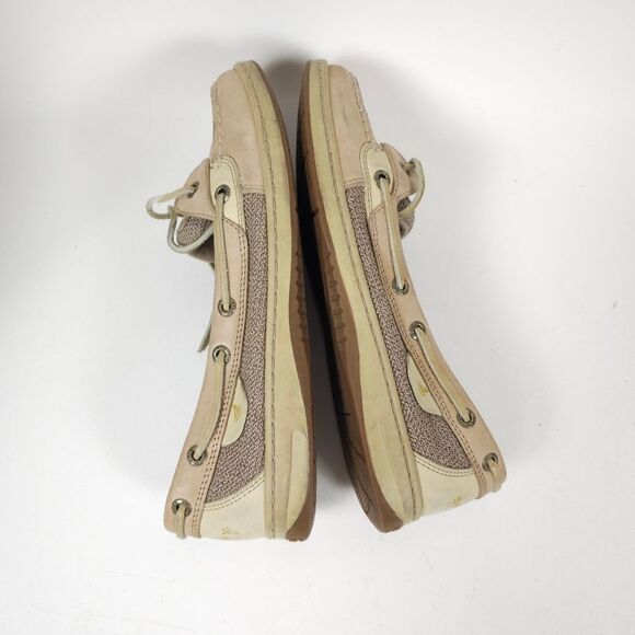 Sperry Angelfish Boat Shoes Color Linen Oat Size 9 9102047 - Picture 6 of 9